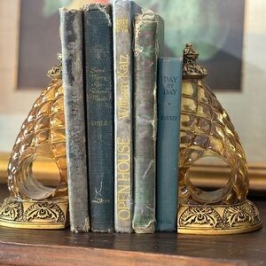 Vintage 1970s Amber Acrylic Sconces. Wall Mount | Curtains Rod Holders.